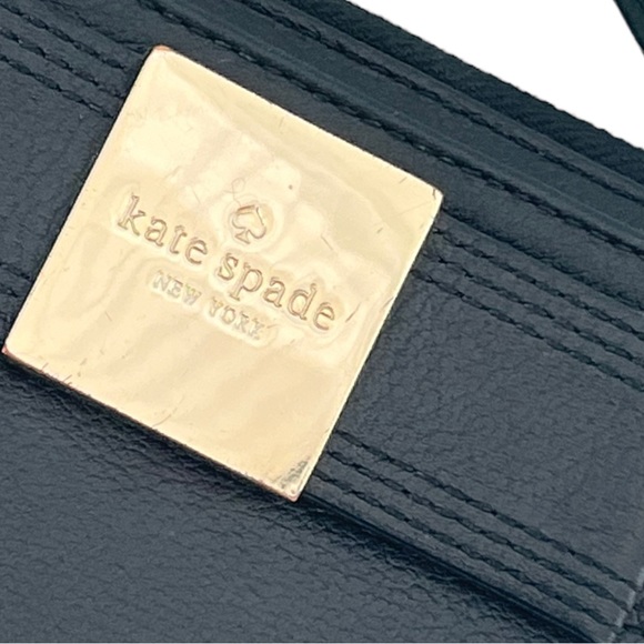 Kate Spade Layton Primrose Black Leather Wallet / Wristlet - Picture 7 of 17